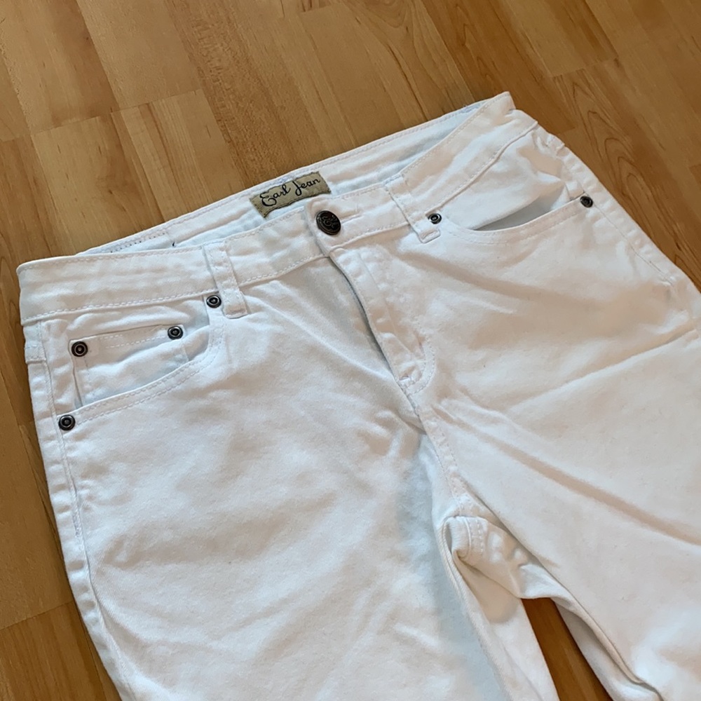 Earl Jean White Cropped jeans 8 - Picture 7 of 11